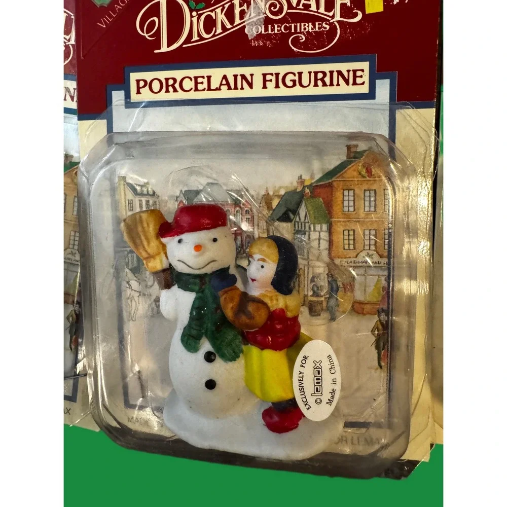 Vintage 90's Lemax Dickensvale Village Collection Porcelain‎ Figurines Set Of 3